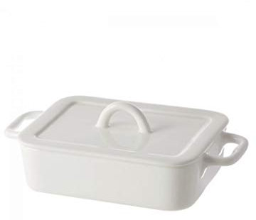 La Porcellana Bianca - Poppi Teglia Rettangolare con Coperchio cm 31 in Gift Box