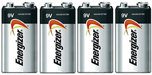 Energizer E522 Max 9V Alkaline battery Exp. 03/18 or later Made in USA - 4 Count by Energizer