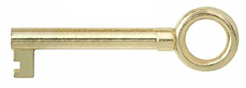 Schrankschloss, galvanisch vermessingt mit Schlüssel, 50-63 mm, Electrobrassed Key, Pack Of 6