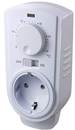 ST35 Analog Universal Thermostat-regler Steckdosen-Temperaturregler mit Fühler für elektrische Heizung Infrarotpaneel Heizstrahler Heizlüfter Heizgebläse Raumheizung