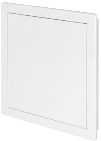 Awenta 10 x 10 Inch / 250 x 250 mm White Access Panel – Plastic Inspection Service Door Cover for Drywall, Ceiling & Wall, Plumbing, Electrical & HVAC Systems – Easy to Install Utility Access Hatch