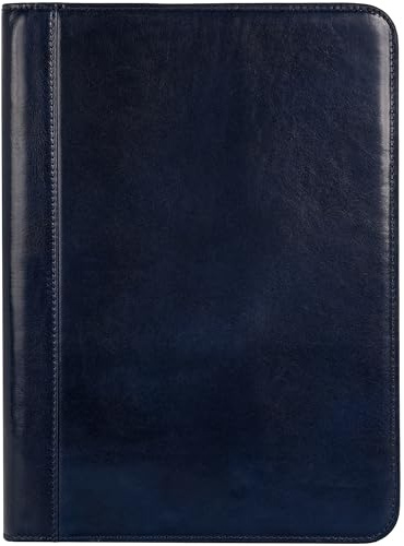 Time Resistance Läder Reseportföljer – Läder Mapp - A4 Portföljmapp - Padfolio -Portfolio A4 - Dokumenthållare – Filmapp – Konferensmapp - Dokumentorganisatör