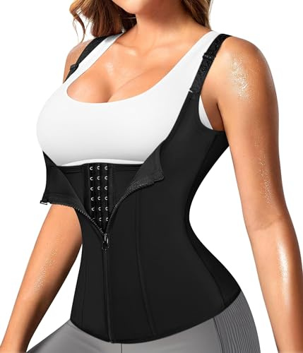 Junlan Korsett Damen Bauchweg, Waist Trainer, Damen Bauchweggürtel Korsage Body Shapewear Taillenformer Bauchgurt Nach Unterbrust Korsage bauchweg Shaping Bodysuit