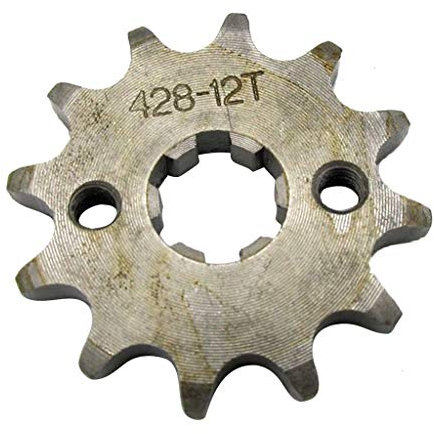 Almencla 12T 428 Kette/Pitch Ritzel COG Dirt Bike ATV Moped 17mm Welle