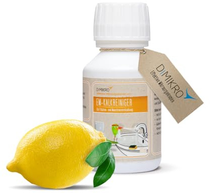 EM-Kalkreiniger zur Entkalkung von Flächen & Maschinen - 100 ml | Probiotisch, ökologisch, vegan und tierversuchsfrei - frei von Farb-, Konservierungs- und Duftstoffen im Alltag
