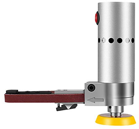 Toplionace 220V Hand-Elektro Bandmaschine Kleine Multifunktionale Holzschleifmaschine 6000-12000RPM Mini DIY Poliermaschine (mit Halterung)