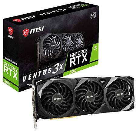 MSI Gaming GeForce RTX 3080 10GB GDRR6X 320-Bit HDMI/DP Nvlink Torx Fan 3 Ampere Architecture OC Graphics Card (RTX 3080 VENTUS 3X 10G OC)