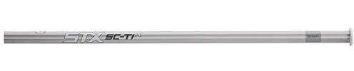 STX mens Sc-Ti Alloy Handle lacrosse shafts, Platinum, Attack Mid US