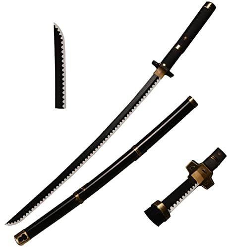 Skyward Blade Espada de madera Roronoa Zoro Katana, Anime Original Textura Japonesa Samurai Espada, Yubashiri Katana para Colección Cosplay
