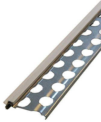 25x Handelskönig Sockelprofil 10 mm Außenputz 250 cm 62,5 m Sockel Tropfkantenprofil Tropfkante Tropfnase PVC-Kante Außenputzprofil