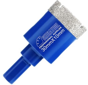 SHDIATOOL Diamond Drill Core Bits 30mm Triangle Shank Hole Saw for Porcelain Tile Marble Ceramic Granite