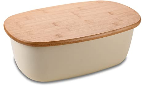 LIOONS Rectangular Bread Box Fashion Creative Kitchen Countertop Bread Storage Bread Bin With Lid Keep Fresh
