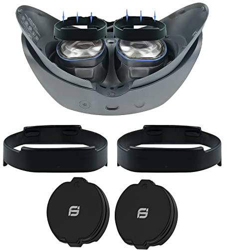 Magnetische Brille Abstandshalter Schutz für PSVR 2 Objektiveinsatz Anti-Kratz-Ring Brille Stoßstange mit Objektivschutzabdeckung passend für PS VR2
