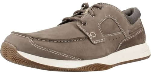 Clarks Sailview Lace Mens Taupe Nubuck, 8