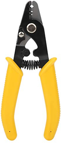 Pelacables CFS-3, Pelacables de Fibra ¨®ptica de 3 Orificios, Pelacables de Fibra ¨®ptica de Alta Dureza con Mango de Goma, Pelacables de Cable de Fibra ¨®ptica para