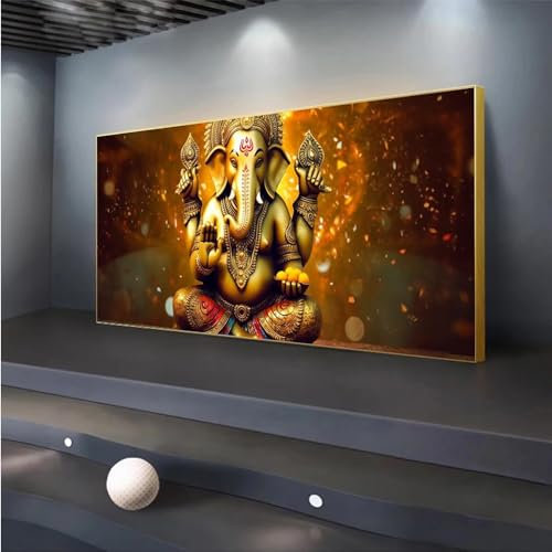 5D DIY Diamond Painting Elefantengott Diamond Painting XXL Erwachsene Groß 100x233cm Diamond Art Feier Diamant Painting Bilder Kinder Anfänger Dimondpaintin Crystal Arts Geschenke für Frauen Wand Deko