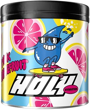 HOLY Hydration Elektrolyte ohne Zucker 'Pink Grapefruit' - Elektrolyte Sport Pulver Grapefruit, 50 Portionen - isotonisches Getränkepulver mit Mineralstoffen, vegan & 100% natürliche Fruchtaromen