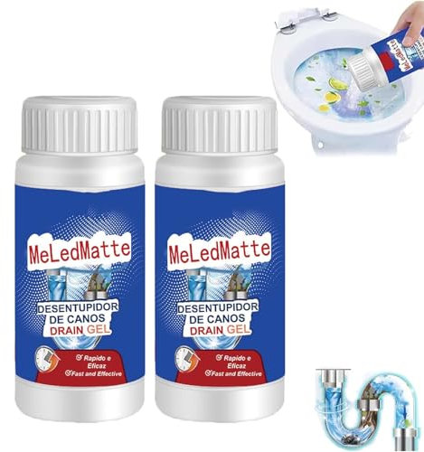 Déboucheur de toilettes, puissant agent de dragage de tuyaux, agent de dragage de pipeline, déboucheur de cuvette de toilettes, nettoyeur de canalisations polyvalent pour toilettes de cuisine (2