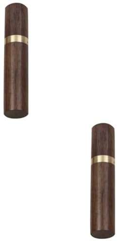 Cabilock 2 STK Zahnstocherhalter Aus Holz Aufbewahrungsröhrchen Für Bambus