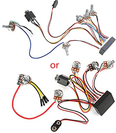 3-Band E Bass Vorverstärker Schaltkreis Tonabnehmer Ersatz Bass Tonabnehmer Bassgitarre
