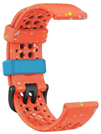 AMAZFIT Smartwatch Fascia di Ricambio Ufficiale, Cinturino in Silicone Riciclato 22 mm, Compatibile T-Rex 3, Balance, Bip 5, Bip 5 Unity, Cheetah Pro, GTR 4, GTR 3, GTR 3 Pro, Arancione