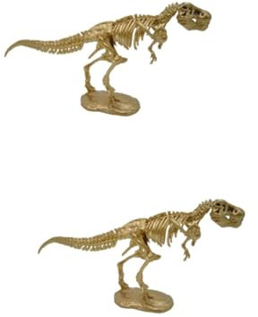Alipis 2stücke Decorative Dinosaur Skeleton Statue Aus Hochwertigem Stilvolle Tischdekoration Für Zuhause Und Büro Für Regal Und Schreibtisch Design