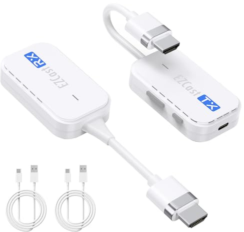 YOUTINGHDAV Trasmettitore e ricevitore HDMI wireless 1080P@60Hz, 50M/165FT Wireless HDMI Extender, trasmissione radio HD video/audio da PC, laptop, fotocamera a TV, monitor, proiettore
