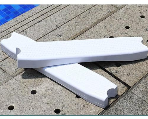 7LiuYueFei6 Universal 18 Inch Swimming Pool Ladder Steps ed Plastic Rung Step Pedal Accessory Ladder Tread,Safety Heavy Duty Replacement Steps for Above Ground Pool Ladder,3pcs (2pcs)