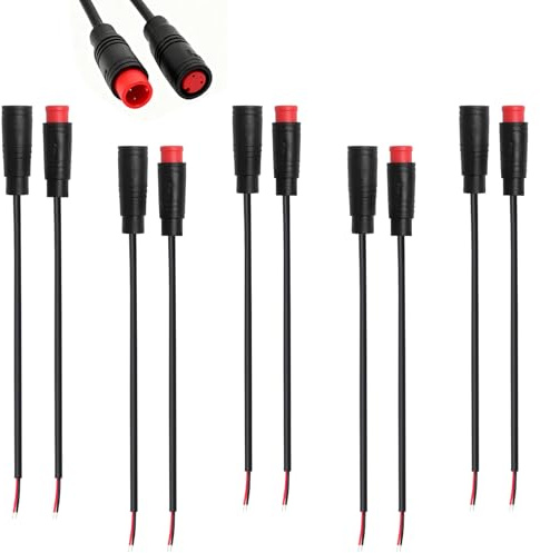 HENGBIRD Cable Conector Impermeable 2 Pines 20cm – Conector 2 Pines, Enchufe 2 Pines, Conector eléctrico Impermeable, Cable alargador Impermeable, Conector Coche 12V, IP65 para LED y sensores