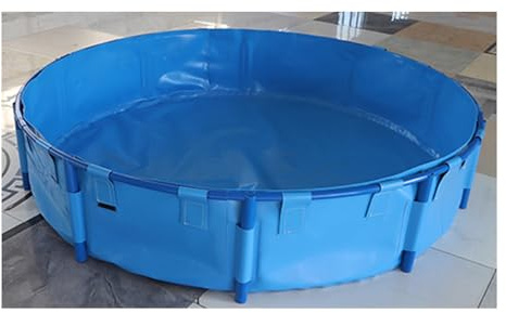 Aufstellteich, Runder Fischteich Für Den Außenbereich Mit Robustem Rahmen, Durchstichfestes, Rostbeständiges Material Für Die Koiteichzucht, Wasserspeichertank(4559L/1204GAL-2.2X1.2M(D X H))