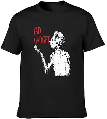 TuoMilky Fad Gadget Limited Edition Design Tribute Unisex 100% Cotton Short-Sleeve T-Shirts Black XL