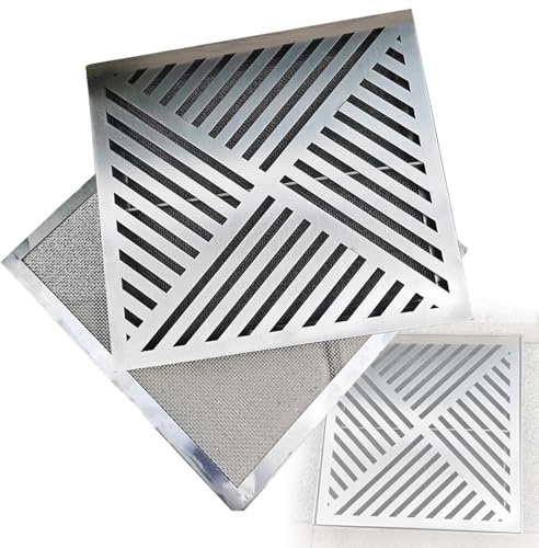 Plaque D'égout avec Base, Grille Caillebotis avec Cadre en Acier Inoxydable pour égout Extérieur avec Grille, pour Cour, Jardin(50x50x3cm/20x20x1in)