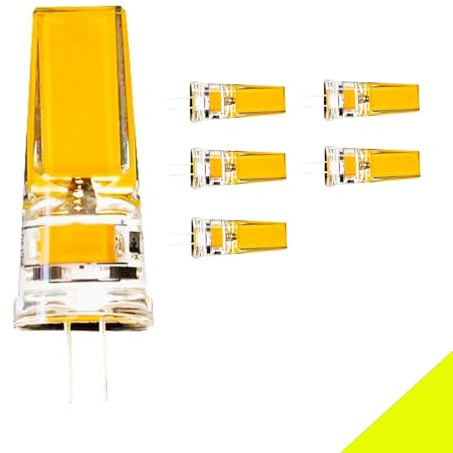 Chao Zan G4 LED Leuchtmittel 4W 220V-240V AC, G4 LED Mini LED Birne Warmweiß 2700K-3000K Lampe Birnen Stifsockellampen COB Energiesparlampe Nicht Dimmbar für Deckenleuchte Tischlampe (6 Stück)