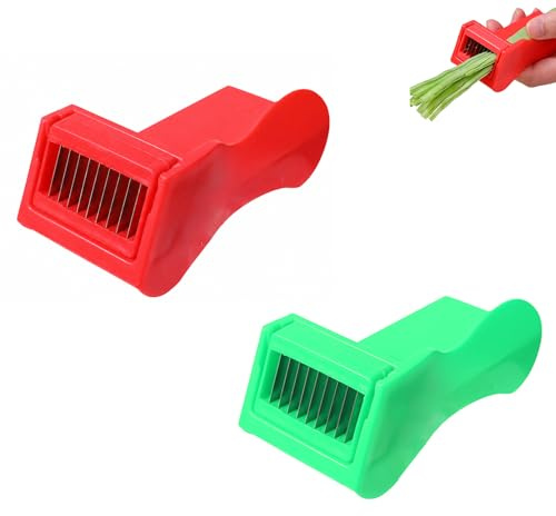 2 PCS Runner Bean Slicer, Efficient Bean Stringer & Vegetable Cutting Tool, Vegetable Cutter for Green Beans, Runner Beans, Multi-Functional Beans Shredder & Stringer, Kitchen Gadget