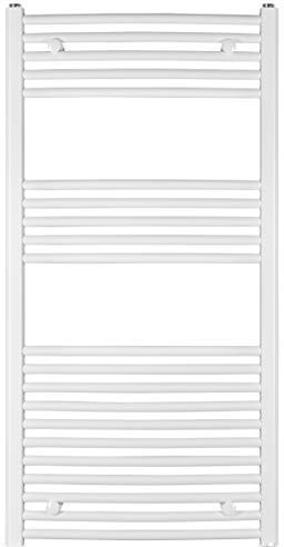 anapont Radiatore da Bagno, Termosifone, Calorifero Asciugamani, Bianco, Piegato, di qualità, in Varie Dimensioni Disponibili,Supporto Asciugamano,Asciugamani - 1175h x 750b
