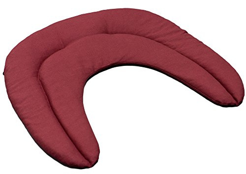 Traubenkern Nackenhörnchen mit Kammern weinrot - Traubenkernkissen - Nackenkissen - Wärmekissen für Nacken