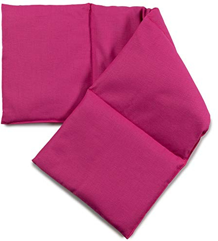 20x60cm großes Leinsamenkissen mit 4-Kammern - pink - Wärmekissen & Kältekissen - Körnerkissen Leinsam