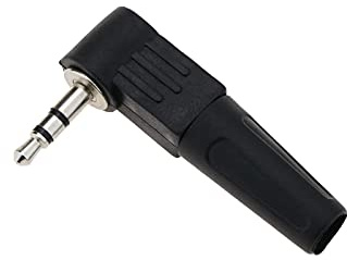 BeMatik - Connecteur Jack stéréo 3,5 mm Male á Angle Droit