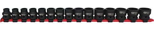 KS Tools 515.0055 1/2” Sexkan-kraft-hylsa, extra kort, 15 delar