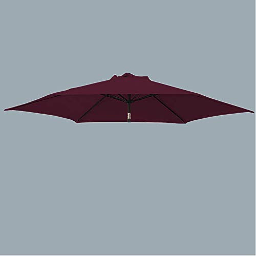 Green Bay Replacement Fabric Garden Parasol Canopy Cover for 3m 8 Arm Parasol - Wine
