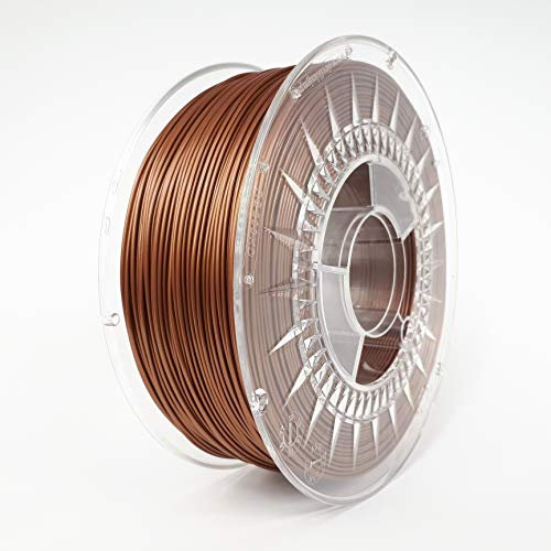 Devil Design | Filament | PLA Copper - Kupfer | 1.75 | 1kG | für Anfänger und Fortgeschrittene | Top Haftung | wenig Stringing | leicht zu drucken | verzugsarm und geruchslos
