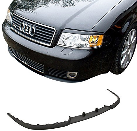 Tuning Fanatics Cup Spoiler Lippe Spoilerlippe Frontspoiler Stoßstange für A6 4B C5 + Avant in Schwarz aus Acrylnitril-Butadien-Styrol (ABS) für die Front des Audi A6 4B C5 + Avant