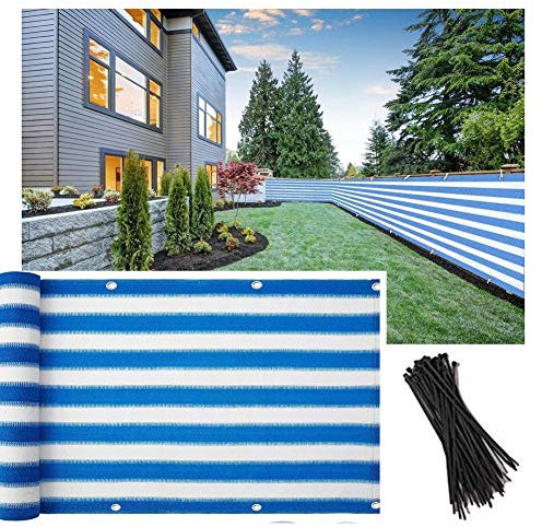 Balkon Sichtschutz Schutz Seite Markise Teilende Abdeckung Datenschutz-Bildschirm UV Stabilisiert HDPE-Gewebe Rostschutzscheibe Deck Partybereich Trennnetze, 28 Größen Lsxiao