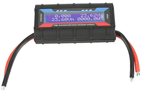 Power Meter Analyzer, 4.8V~60V 150A High Precision Amp Meter Power Analyzer 150A with LCD Display Watt Meter Voltage Monitor