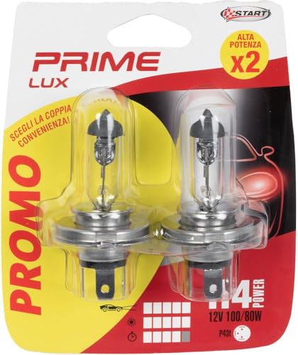 START Paar H4 12V 100/80W P43t Halogen-Autolampen