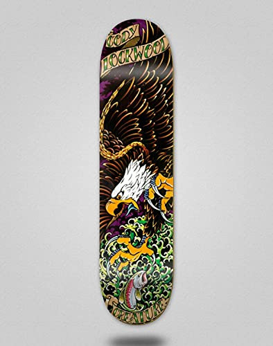 Creature Monopatin Skateboard Deck Lockwood Beast of Prey 8.25 x 32.04