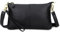 FORRICA Portafoglio Donna Borsa a Tracolla per Cellulare Piccola Borsa Tracolla Elegante Grande Portamonete in Vera Pelle Moneta Borsa Pochette Nero