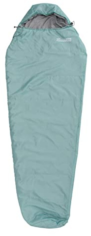 Where Tomorrow Schlafsack Small and Light - Ultraleicht 700g, kleines Packmaß 26x14 cm, ideale Wärmeregulierung - 220 x 80 x 50 cm - für Outdoor, Camping, Zelten - Hellblau