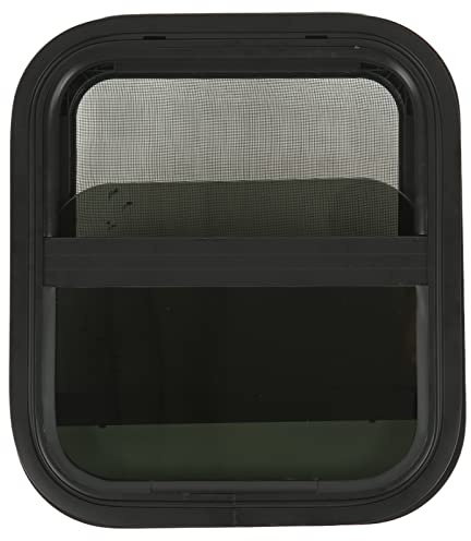Wohnwagen Fenster Wohnmobil-Schiebefenster Mit Bildschirm, 440 Mm H 390 Mm B, Sichtschutz, Getöntes Gehärtetes , Wasserdicht Für Wohnmobil-Anhänger