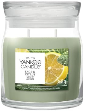 Yankee Candle - Vaso medio Firma Salvia e agrumi